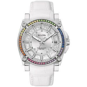 Bulova Women's Precisionist Date Precisionist White Watch 40MM 96J124